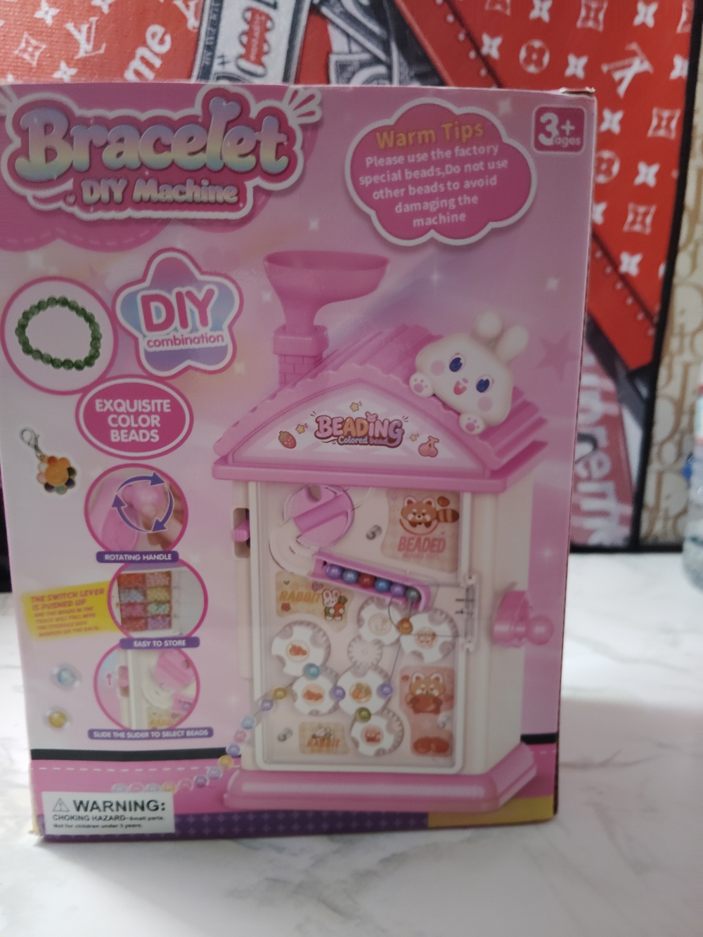 Bracelet DIY Machine Kids Toy - Pink